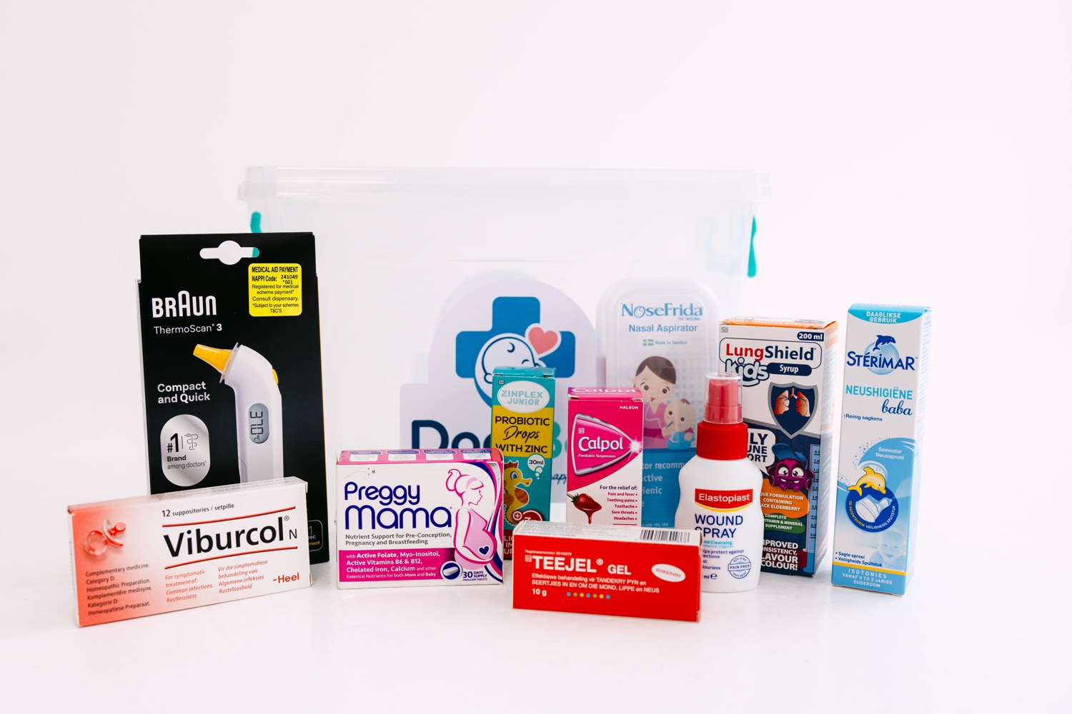 A Doc-Box filled with hand-picked products